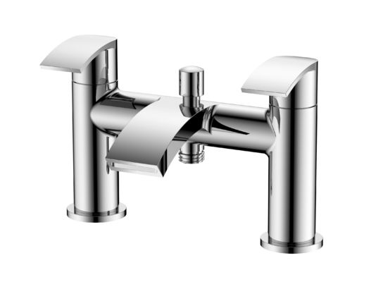 Chrome 2 Handle Bath Shower Mixer Coral with 0.5-3.0 Bar Pressure T8881
