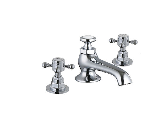Basin Mixer Faucet Double Smooth Handle Movement Easy Installation T92310